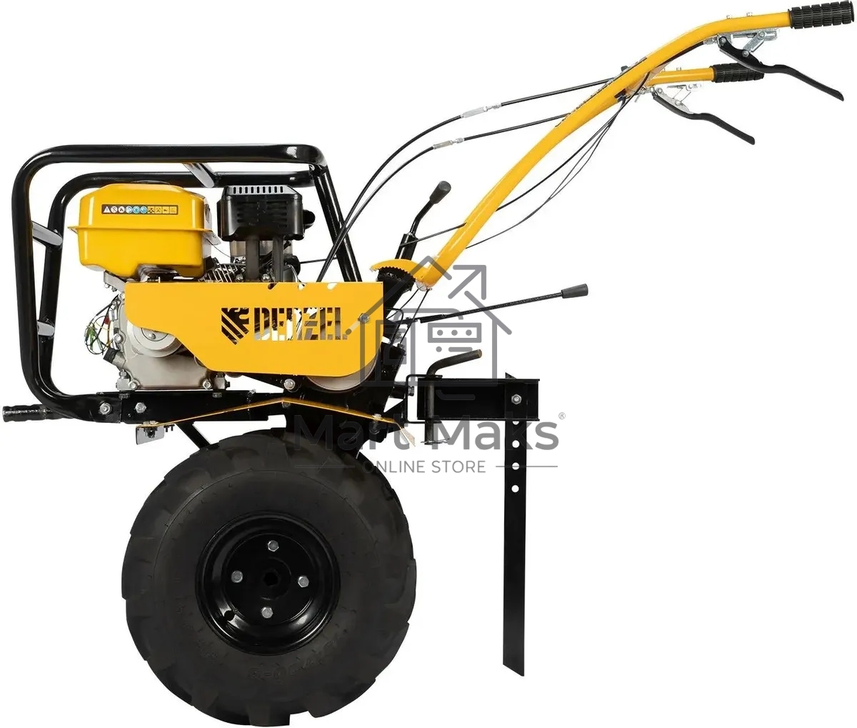 Мотоблок DPT-470S-PRO, 7 л.с., ремен.сцеп, фрез 3х4, ШОМ, передачи 4В/2Н Denzel