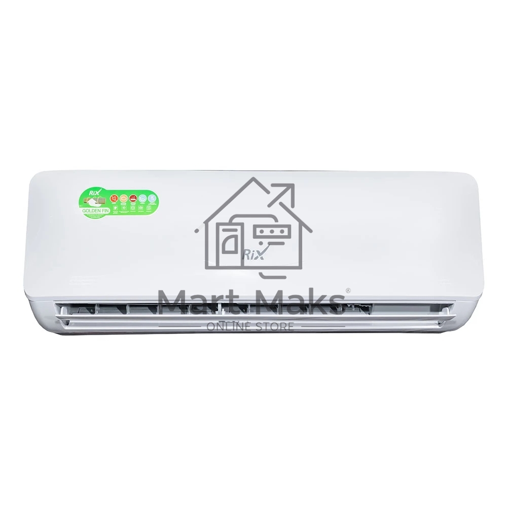 Кондиционер сплит-система настенного типа RIX LITE I/O-W12MB 12000 BTU, 32 м², 28 дБ, охлаждение, обогрев, осушение, белый