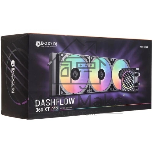 Система водяного охлаждения ID-Cooling Dashflow 360 XT Pro ARGB черный 120мм алюминий+медь 2150rpm 32.5db 4-pin 350W