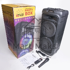 Мидисистема B52 Party Box, 40Вт (20Вт*2), АКБ 4500мА/ч,BT (до10м), USB, FM, провод. микроф.