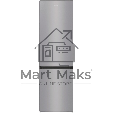 Холодильник Gorenje NRK6201ES4 серебристый двухкамерный 235/96 л морозилка снизу, No Frost