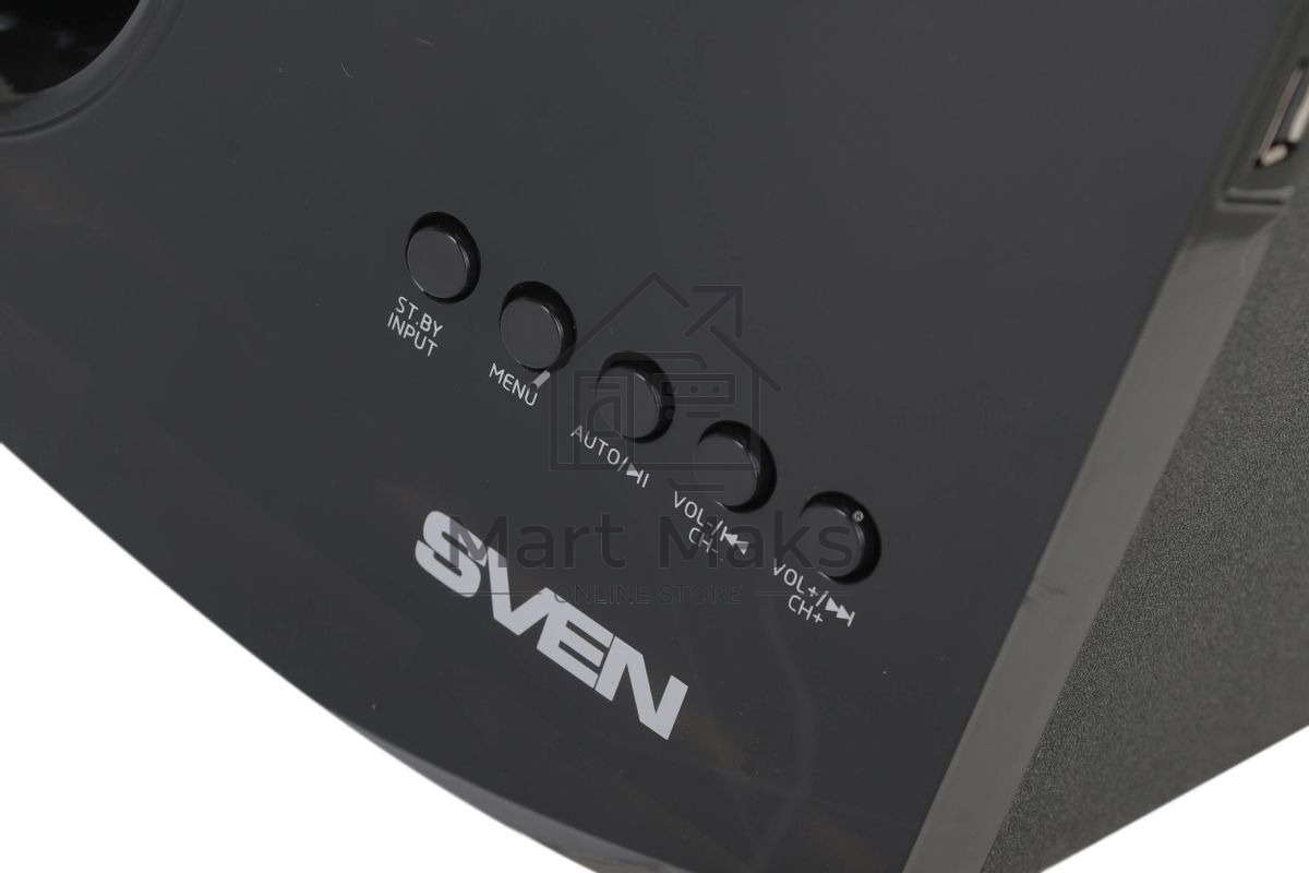 Акустическая система 2.1 SVEN MS-2080/70 Watt/~220V 50Hz/FM-тюнер, USB/SD, дисплей/BLUETOOTH/ПДУ/Black