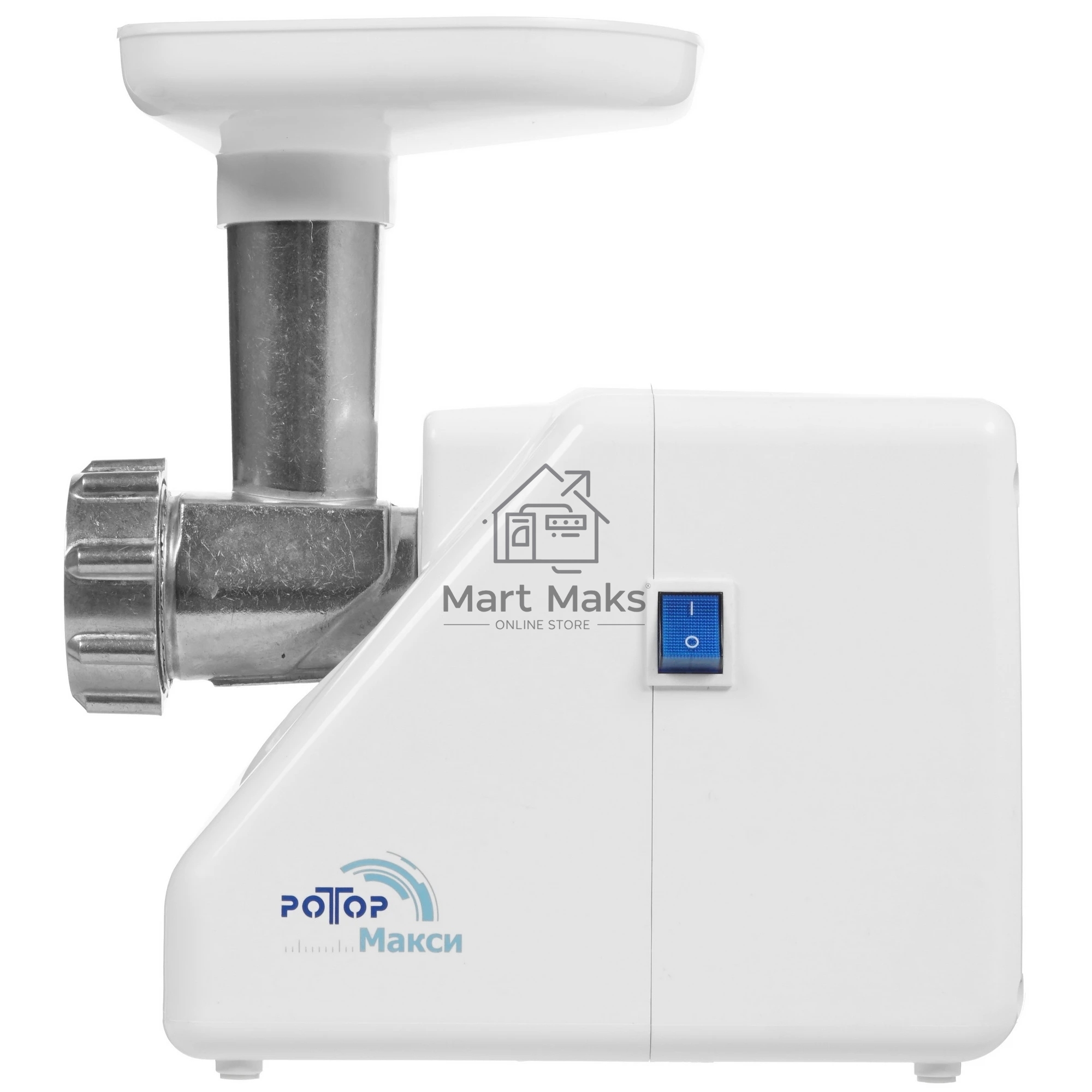 Мясорубка электрическая Ротор Макси ЭМШ 35/300-3 белый, 1500 Вт, 0.6 кг/мин, насадки - 4