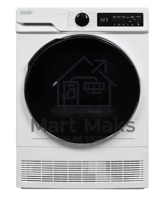 Сушильная машина DeLonghi DTD 8105 C FABIO белый, 8 кг, сушка - конденсационная, программ - 15, 59.6 x 84.5 x 56.3 см