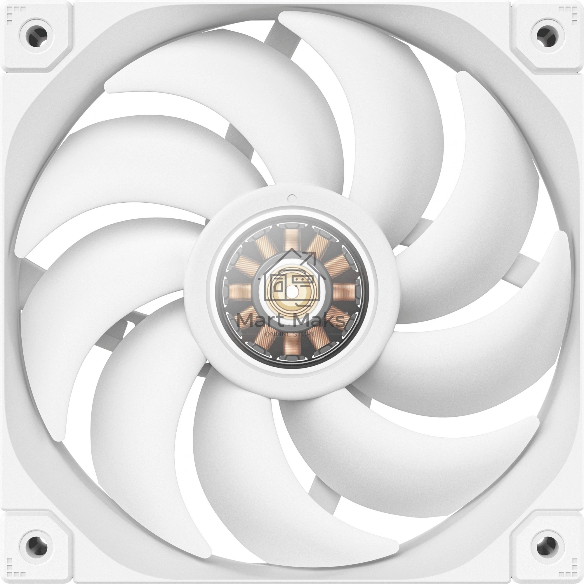 Вентилятор для корпуса DEEPCOOL FT12 белый, 120 мм, 2150 об/мин, 32 дБ, 4 pin