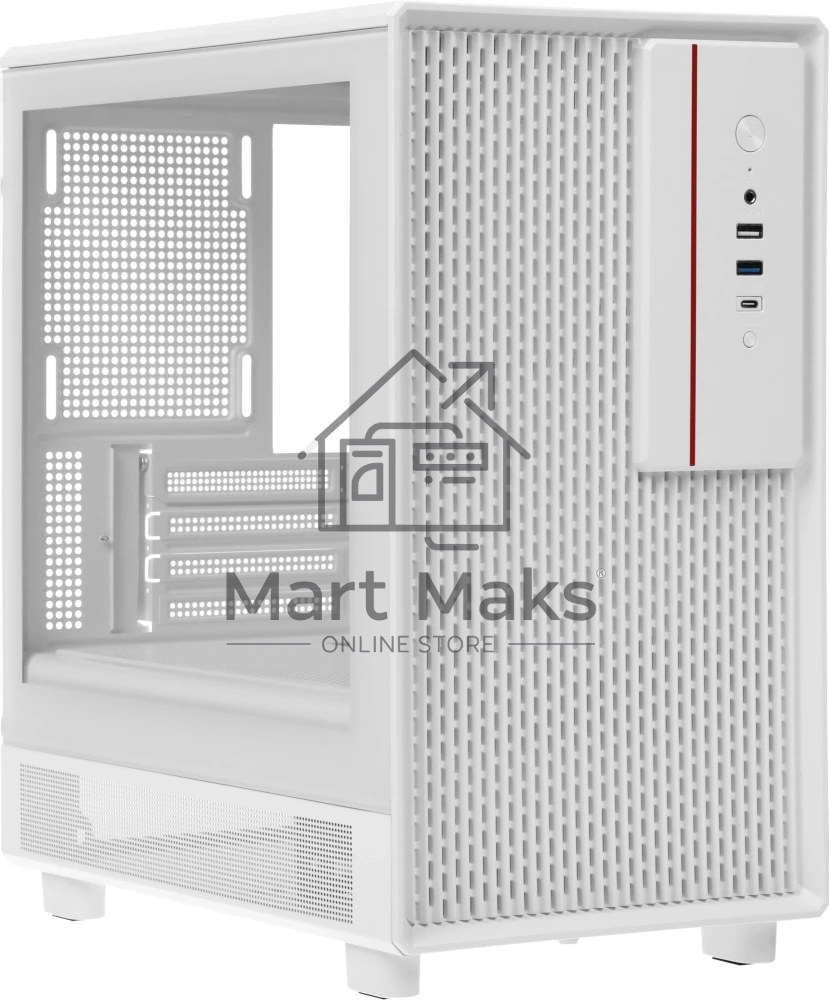 Компьютерный корпус Accord M3301 белый без БП mATX 1xUSB2.0 1xUSB3.0 1xUSB3.1 audio bott PSU