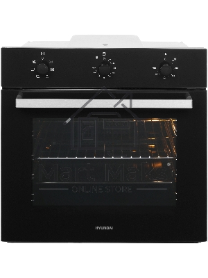 Духовой шкаф Электрический Hyundai HEO 6631 BG черное стекло