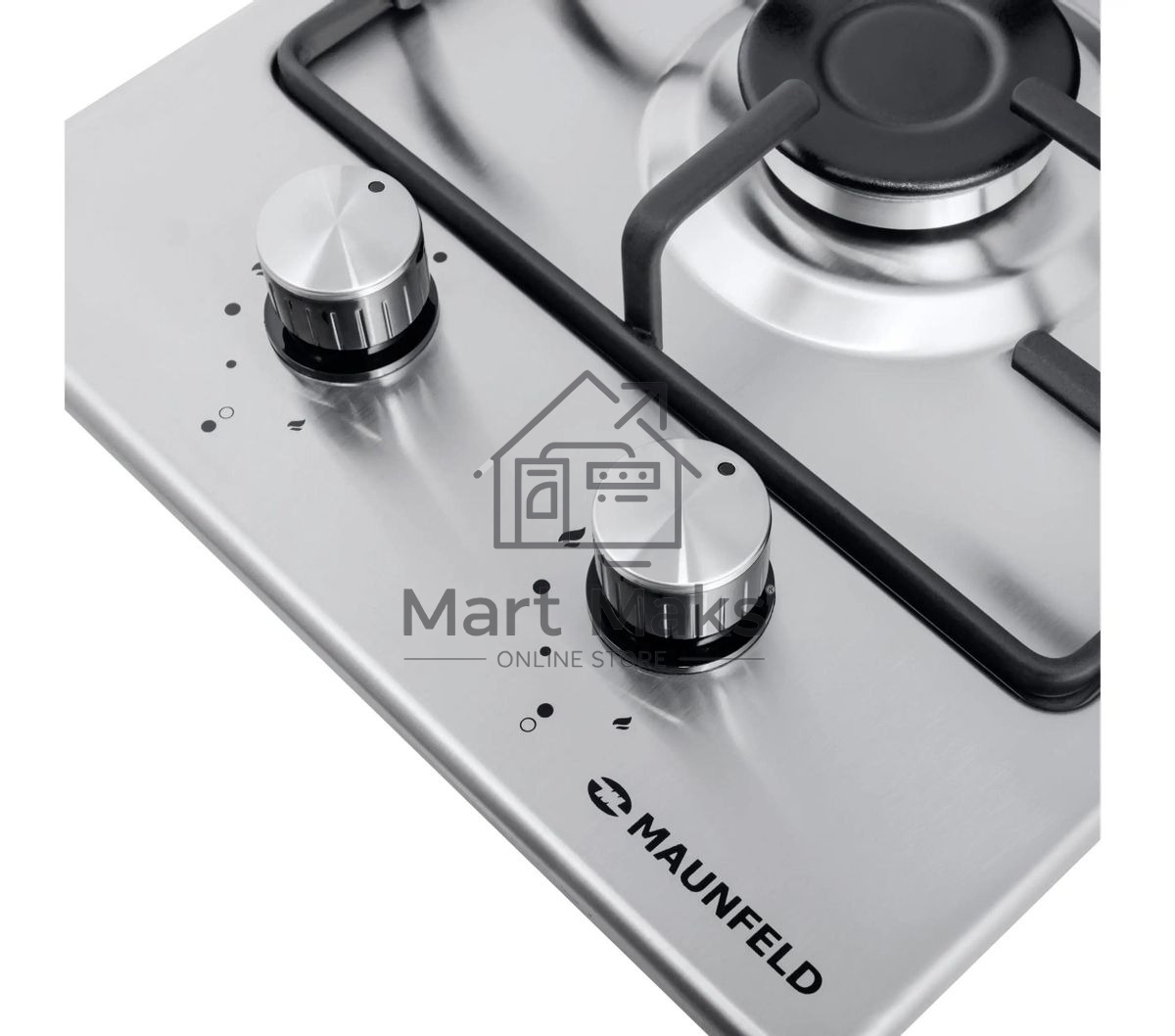 Газовая варочная панель Maunfeld EGHS.32.3ES, 2 конфорки, нержавеющая сталь, серебристый