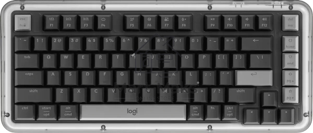 Клавиатура Logitech Alto Keys K75M беспроводная, Bluetooth, радиоканал, серый