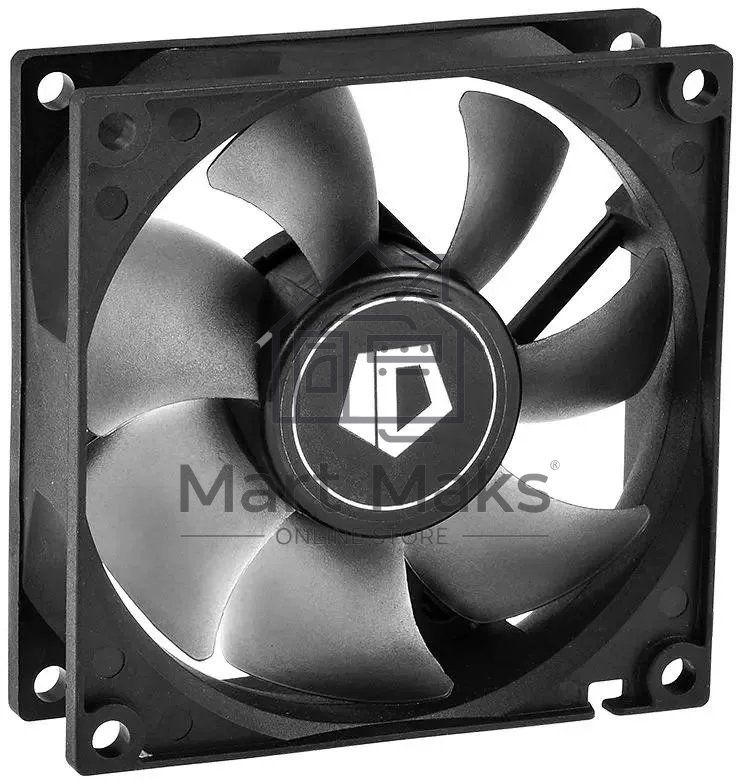 Вентилятор для корпуса ID-Cooling NO-8025-SD черный, 80 мм, 2000 об/мин, 21 дБ, 3 pin