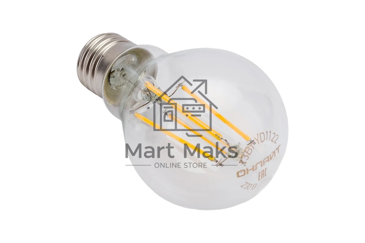 Лампа светодиодная ОНЛАЙТ OLL-F-A60-13-230-2.7K-E27 80876