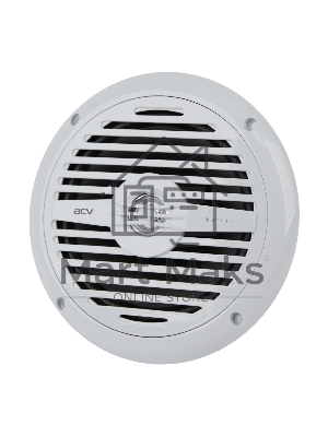 Колонки автомобильные ACV Marine MR652 белый 60Вт 90дБ 16.5см (6 1/2дюйм) (ком.:2кол.) коаксиальные двухполосные