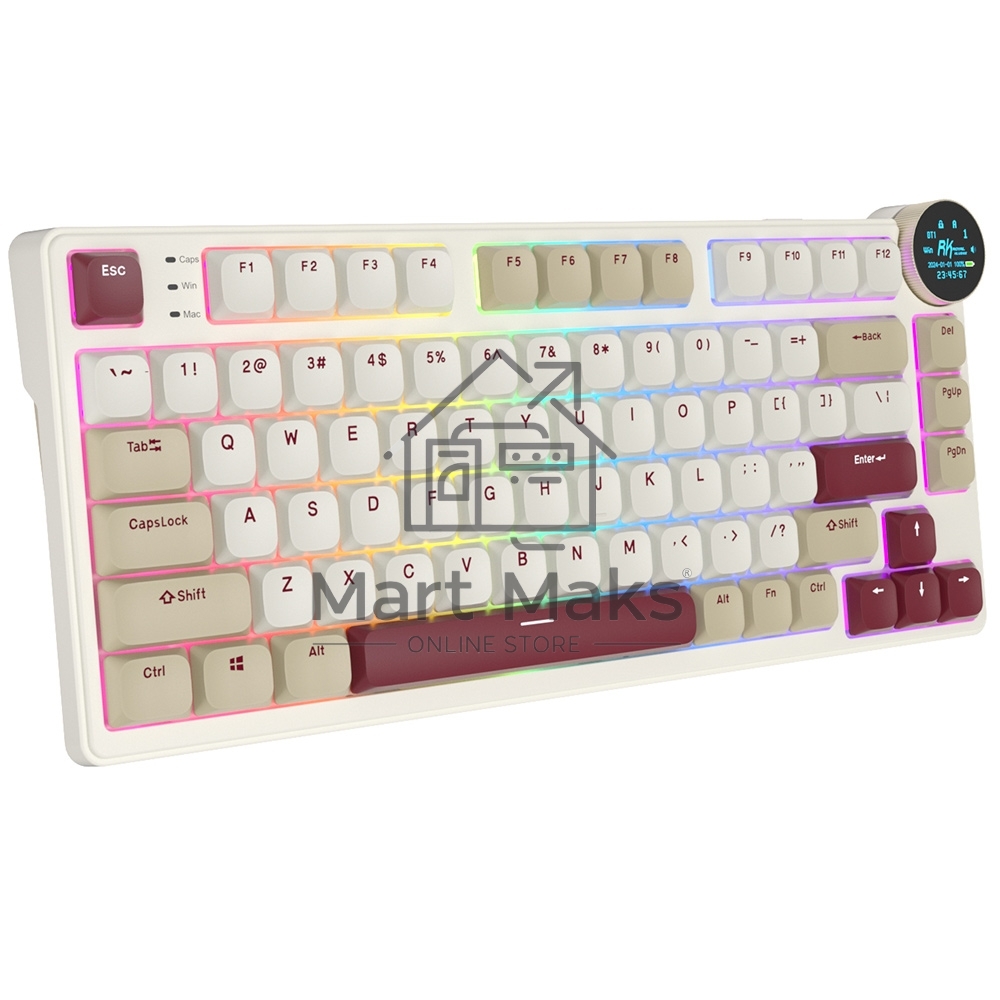 Клавиатура Royal Kludge RK N80 Red switch/Rosy Clouds