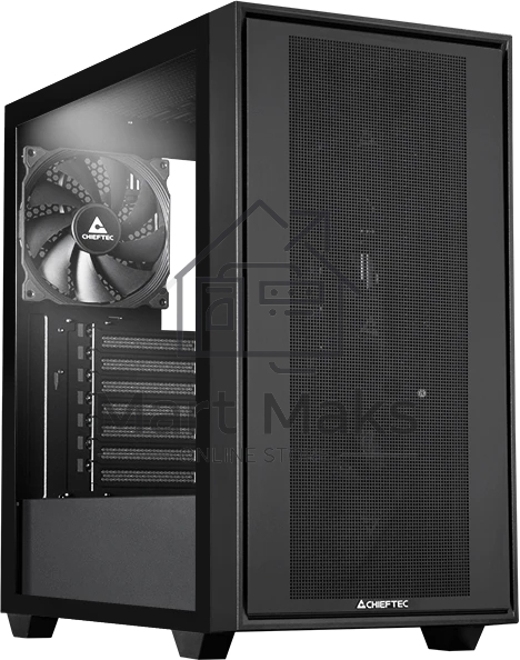 Компьютерный корпус Chieftec Night Hunter черный без БП ATX 4x140mm audio bott PSU