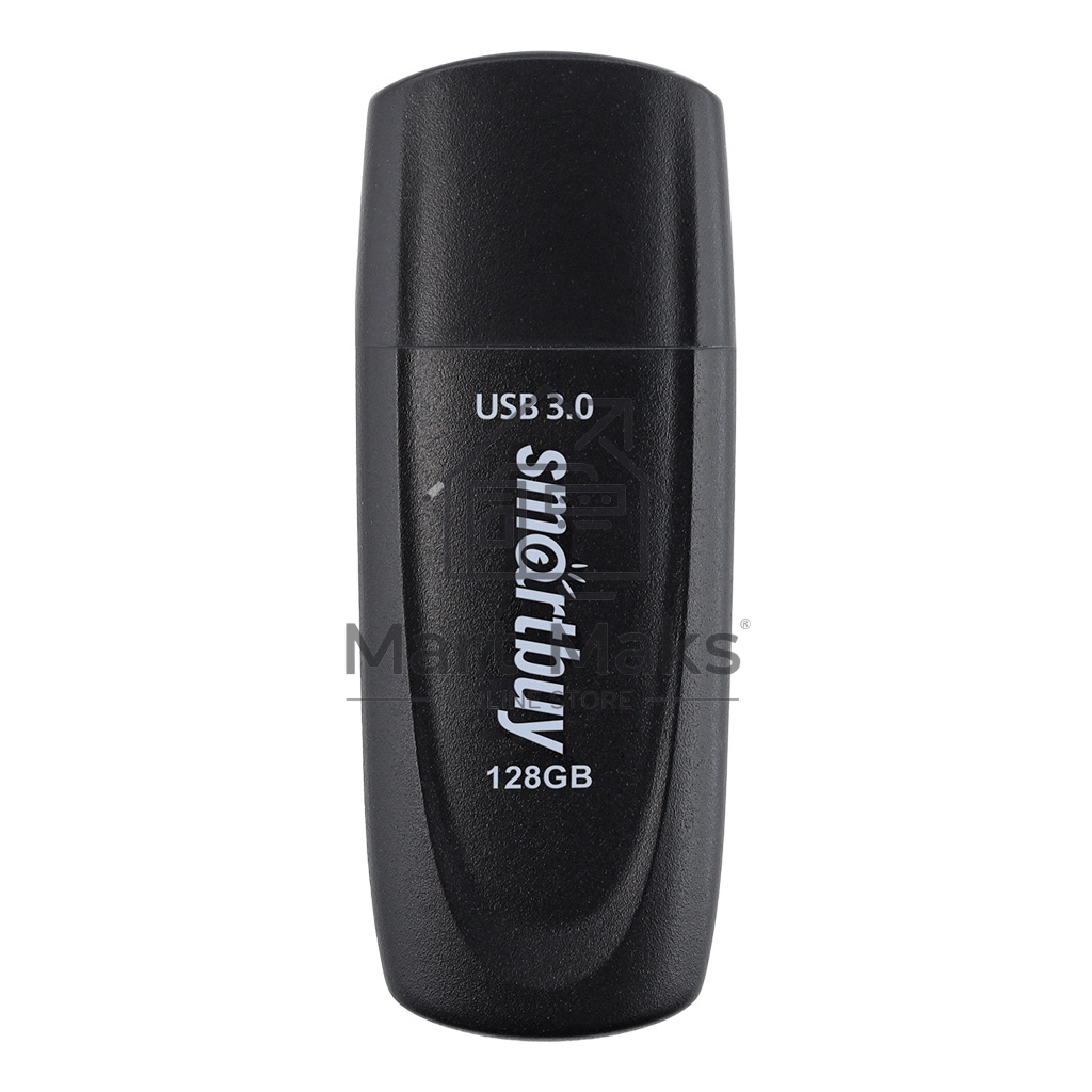 Флешка USB Smartbuy Scout black (SB128GB3SCK), 128Gb, USB 3.0, R/W 100/40, черный