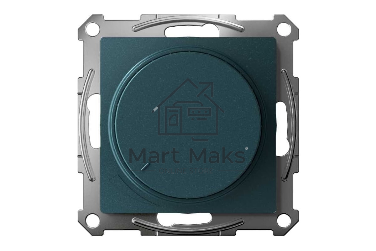 Светорегулятор (диммер) AtlasDesign повор-нажим, LED, RC, 400 Вт, мех., изумруд