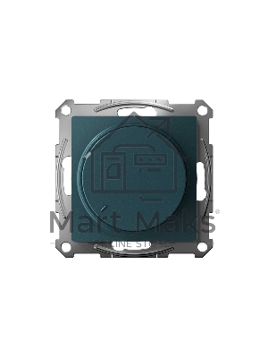 Светорегулятор (диммер) AtlasDesign повор-нажим, LED, RC, 400 Вт, мех., изумруд