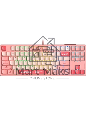 Клавиатура проводная A4Tech Bloody S87 Energy (S87 USB ENERGY PINK) USB розовый