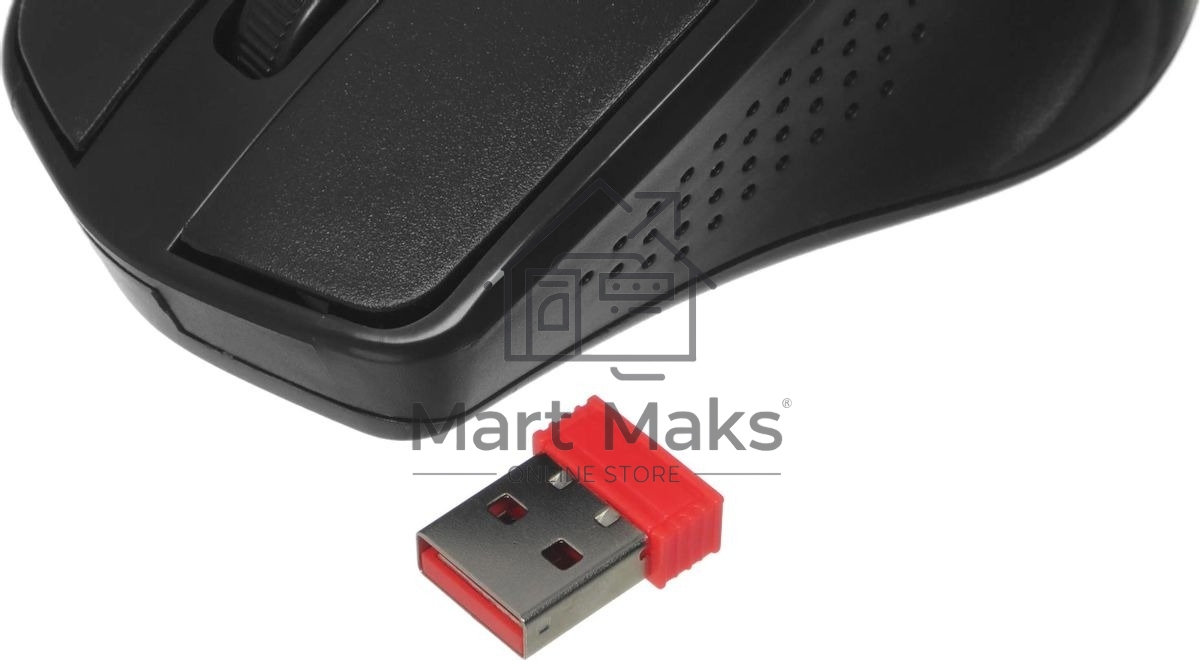 Мышь беспроводная Defender Datum MM-265 черный, 1600 dpi, радиоканал, USB, кнопки - 4