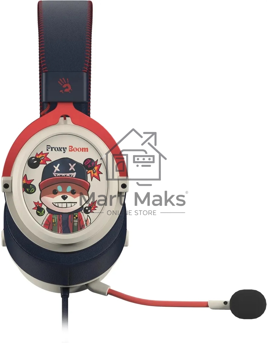 Наушники с микрофоном A4Tech Bloody M595 Proxy Boom бежевый/черный 2.3м мониторные USB оголовье (M595)