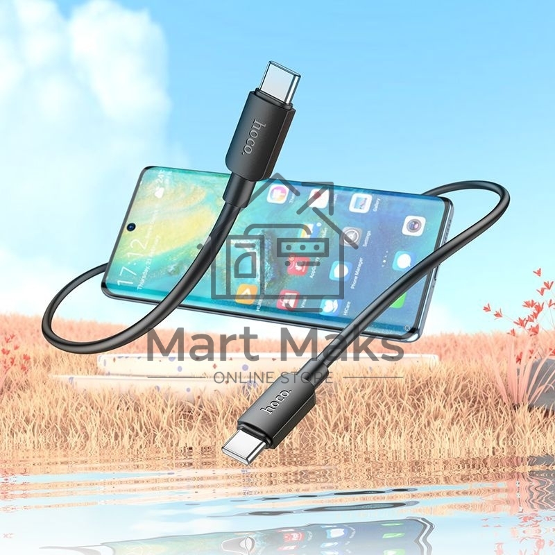 Кабель Hoco X96 Hyper TYPE-C TO TYPE-C USB Type-C (m)-USB Type-C (m) 1м черный коробка