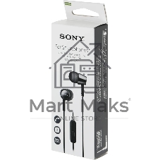 Гарнитура вкладыши Sony MDR-EX155AP 1.2м черный проводные в ушной раковине (MDR-EX155APB)
