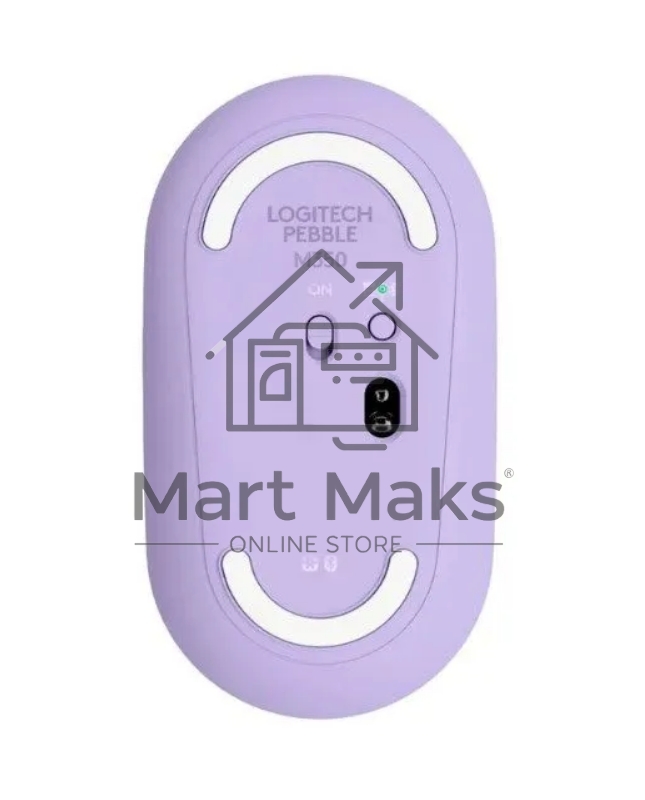 Мышь беспроводная Logitech Pebble M350 фиолетовый, 1000 dpi, радиоканал, Bluetooth, USB, кнопки - 3