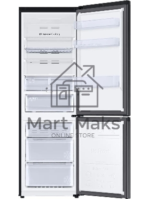 Холодильник Samsung RB34C675EBN/EF черный двухкамерный 230/114л морозилка снизу, No Frost