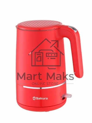 Чайник электрический Sakura SA-2176R красный, 1.7 л, 1800 Вт