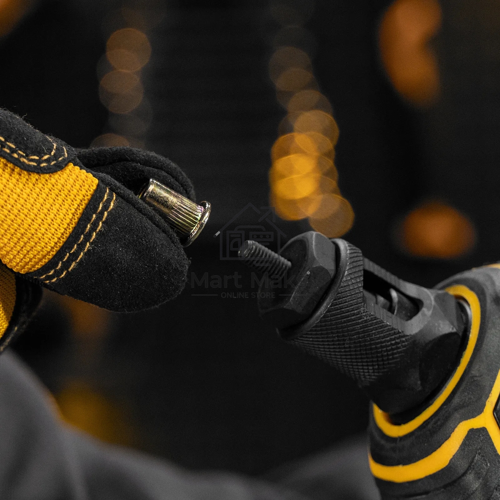 Заклепки резьбовые Denzel стальные, оцинкованные, М5, пластиковый кейс, 100 шт.