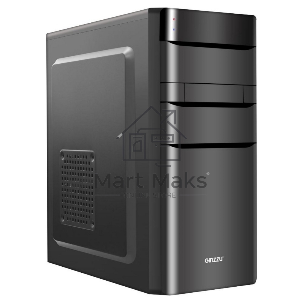 Компьютерный корпус Ginzzu A200 1*USB 3.0,1*USB 2.0,AU w/o PSU