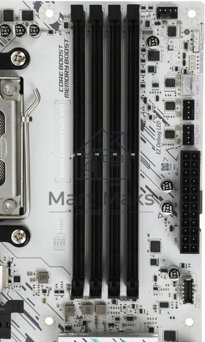 Материнская плата MSI B850M GAMING PLUS WIFI, AM5, AMD B850, 4xDDR5, 4xSATA, 2xM.2, 1xPCIe 5.0 x16, 1xPCIe 4.0 x4, 1xPCIe 3.0 x1, 1xDP, 1xHDMI, 1x5Gb LAN, Wi-Fi 7, Bluetooth 5.4, 3xUSB-C 10Gbps, 3xUSB-A 10Gbps, 3xUSB-A 5Gbps, 3x3.5 мм, 7.1, mATX