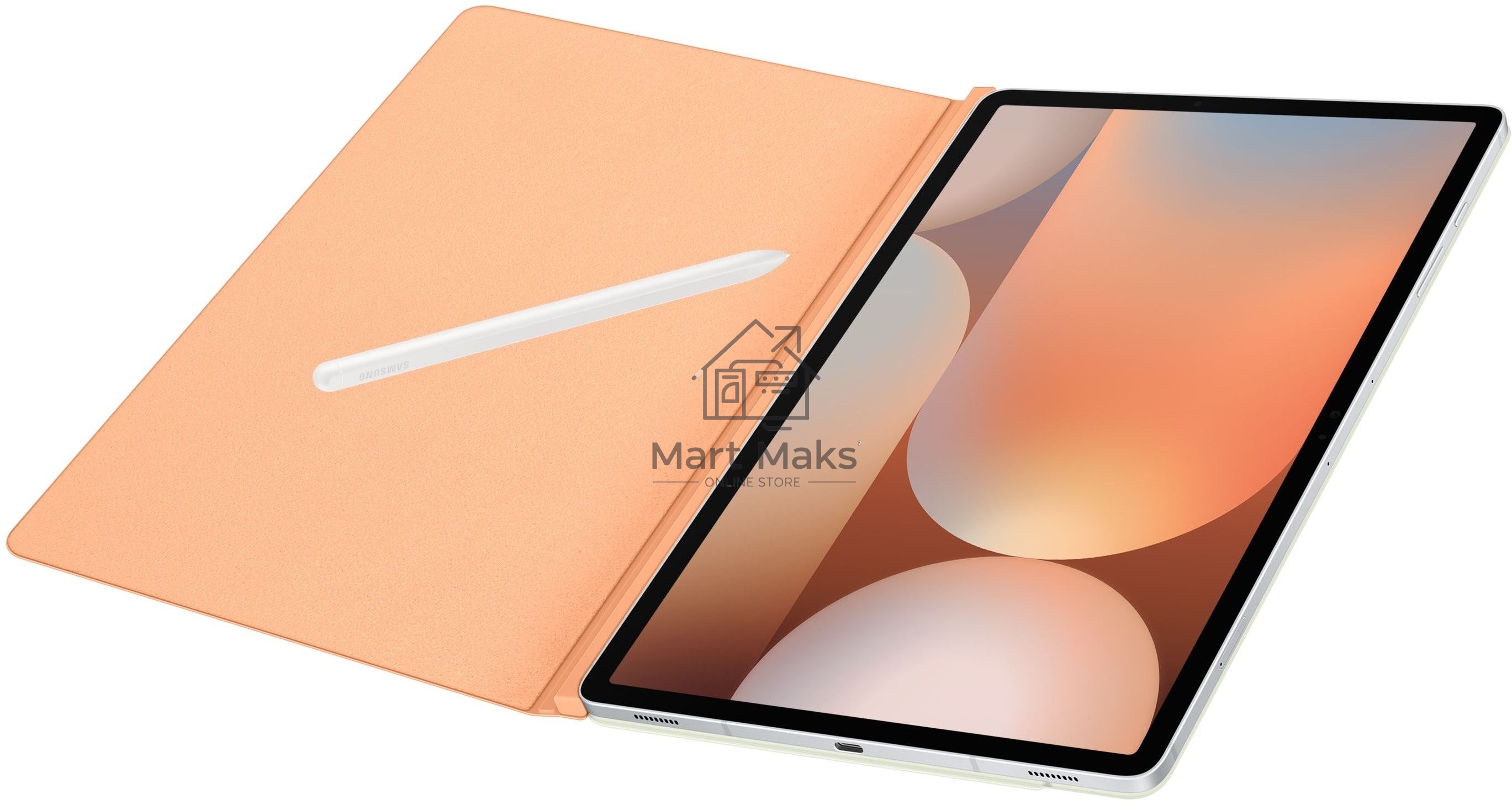 Чехол Samsung для Samsung Galaxy Tab S9+/S9 FE+ EF-BX810POEGRU поликарбонат/полиуретан оранжевый