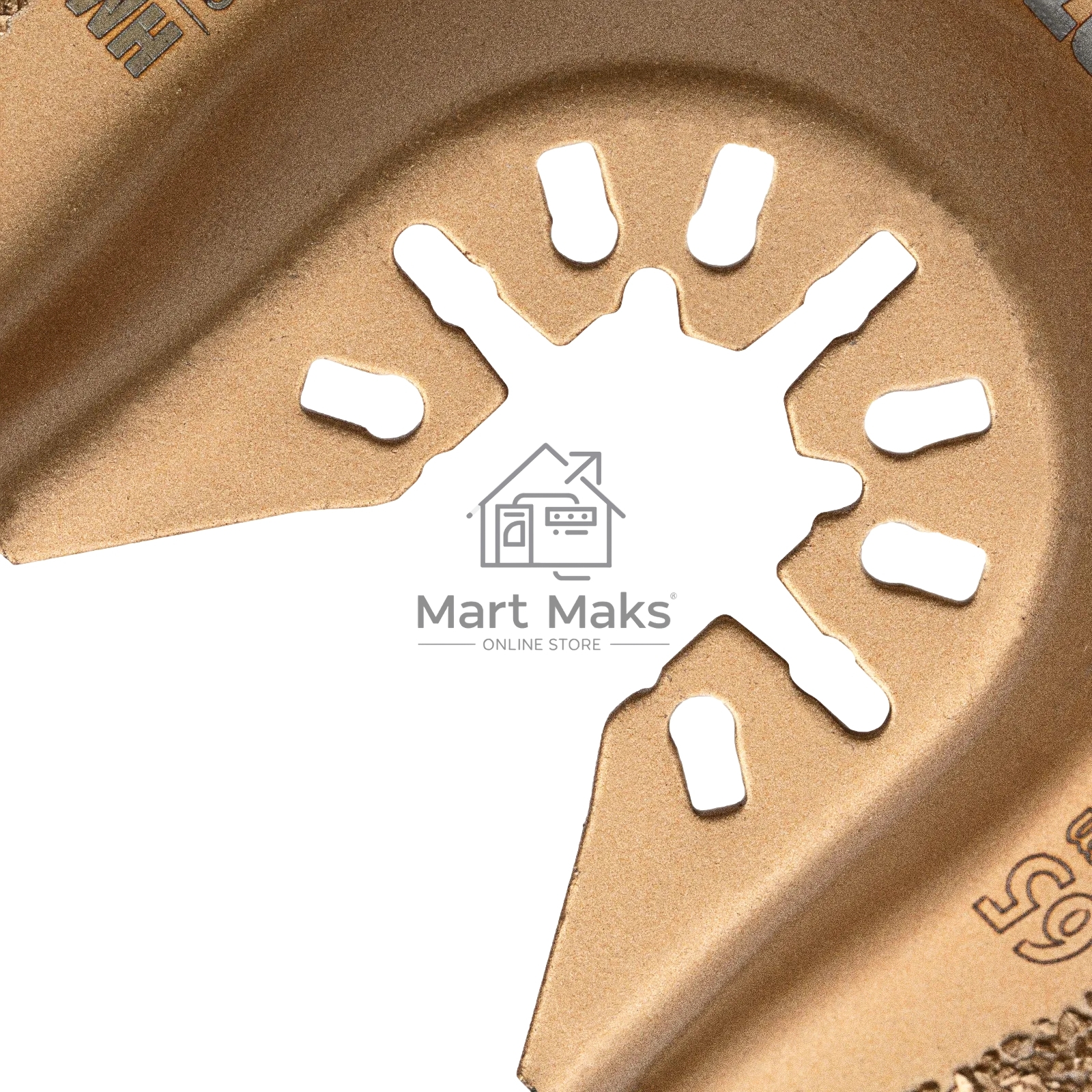 Насадка для МФИ Denzel режущая полукруг., HM, по плитке и дереву, 65 мм