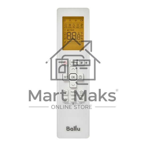 Блок внутренний сплит-системы Ballu BSO/in-09HN8_22Y 9000 BTU, 26 м², 23 дБ, охлаждение, обогрев, осушение, белый