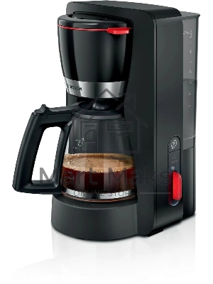 Кофеварка капельная Bosch TKA4M233, черный, тип кофе молотый, 1.4 л, 1200 Вт