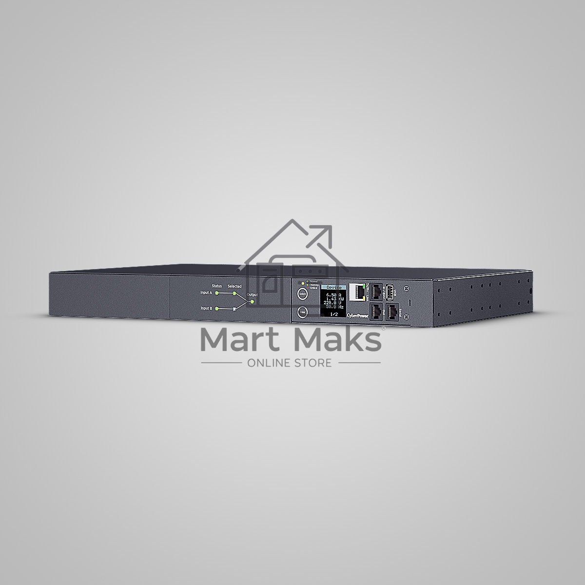 Блок распределения питания ATS CyberPower 1U type, 16Amp, plug IEC 320 C20, (8) IEC 320 C13 (2) IEC 320 C19