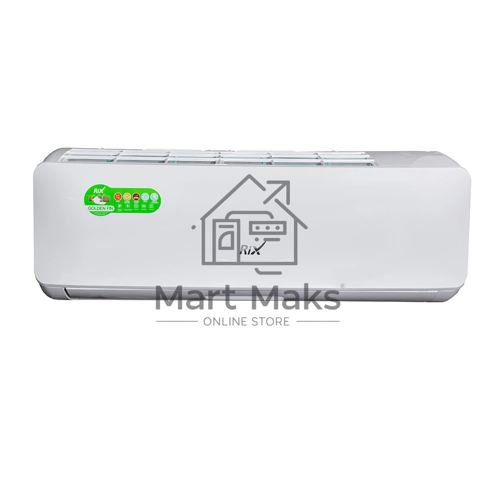 Кондиционер сплит-система настенного типа RIX LITE I/O-W12MB 12000 BTU, 32 м², 28 дБ, охлаждение, обогрев, осушение, белый
