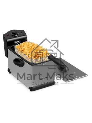 Фритюрница Blackton Bt DF1111 2000Вт, 3л стальной/черный