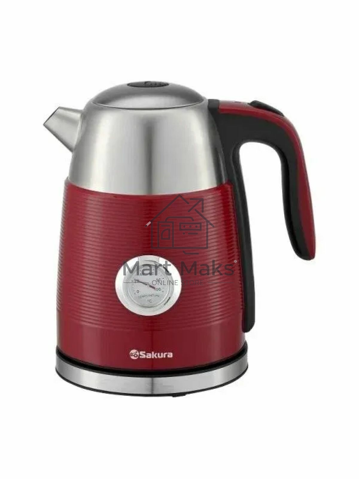 Чайник электрический Sakura SA-2178R Premium красный/серебристый, 1.7 л., 2200 Вт