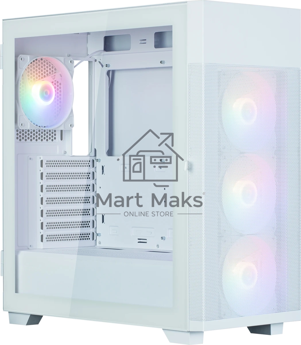 Компьютерный корпус ZALMAN S5 NEO, ATX, белый, WINDOW, 2xCOMBO (3.5
