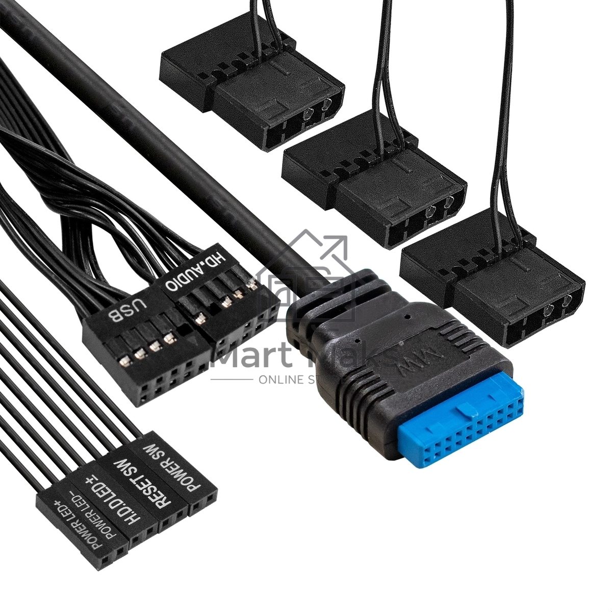 Компьютерный корпус Miditower ExeGate EVO-8227-NPX600 (ATX, БП 600NPX с вент. 12см, 2*USB+1*USB 3.0+HD Audio, черный, 3 вент. RGb, закаленное стекло)