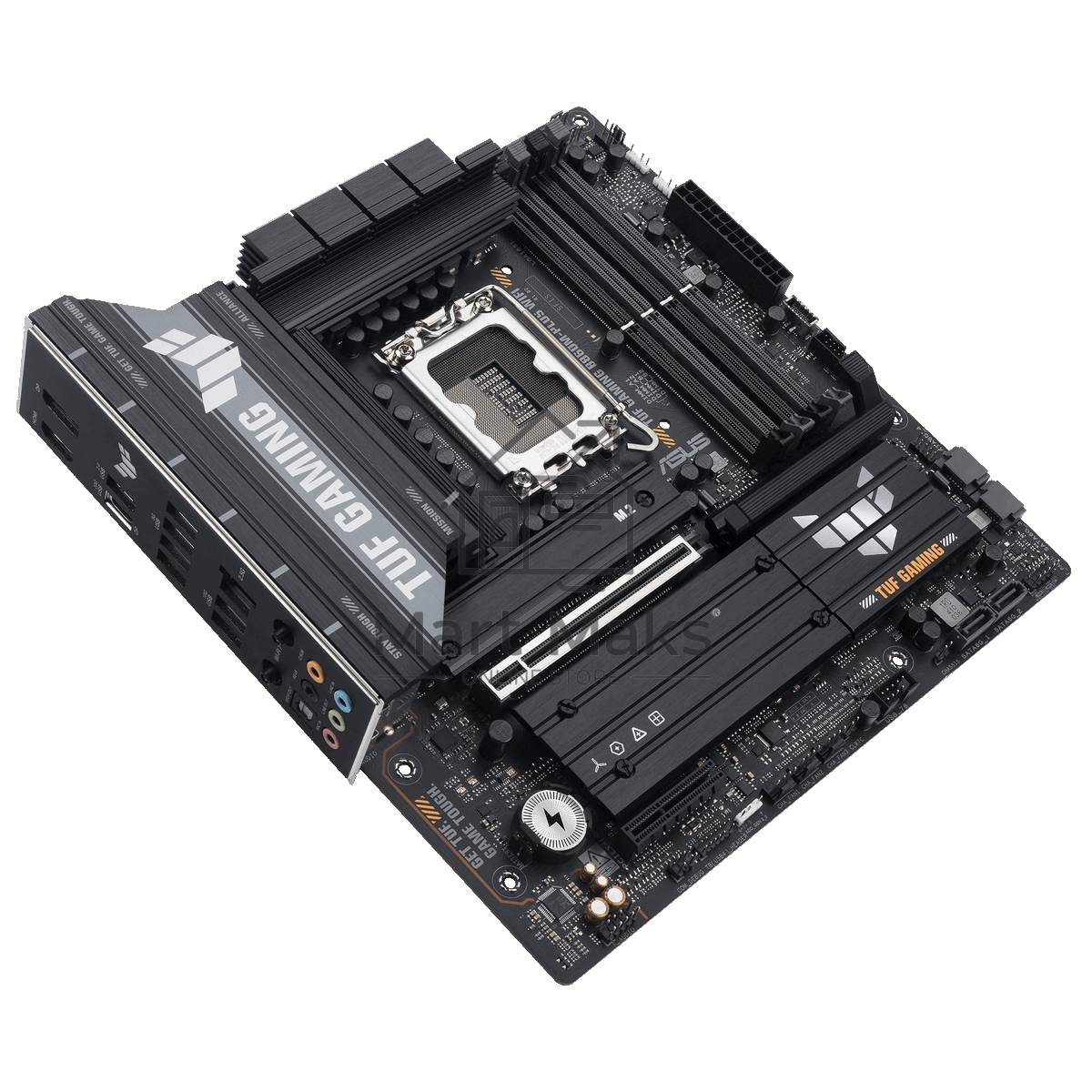 Материнская плата ASUS TUF GAMING B860M-PLUS WIFI, LGA 1851, Intel B860, 4xDDR5, 4xSATA, 3xM.2, 1xPCIe 5.0 x16, 1xPCIe x4, 1xUSB-C, 4xUSB-A 3.2 Gen 1, 2xUSB-A 3.2 Gen 2, 1xHDMI, 1xDP, 1x2.5Gb LAN, 7.1, mATX