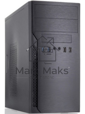 Компьютерный корпус Foxline FL-628-FZ450R-U32-S черный, с блоком питания 450Вт mATX case, w/PSU 450W 12cm, w/2xUSB 2.0, w/2xUSB 3.0 w/pwr cord, w/o FAN, E-lock support