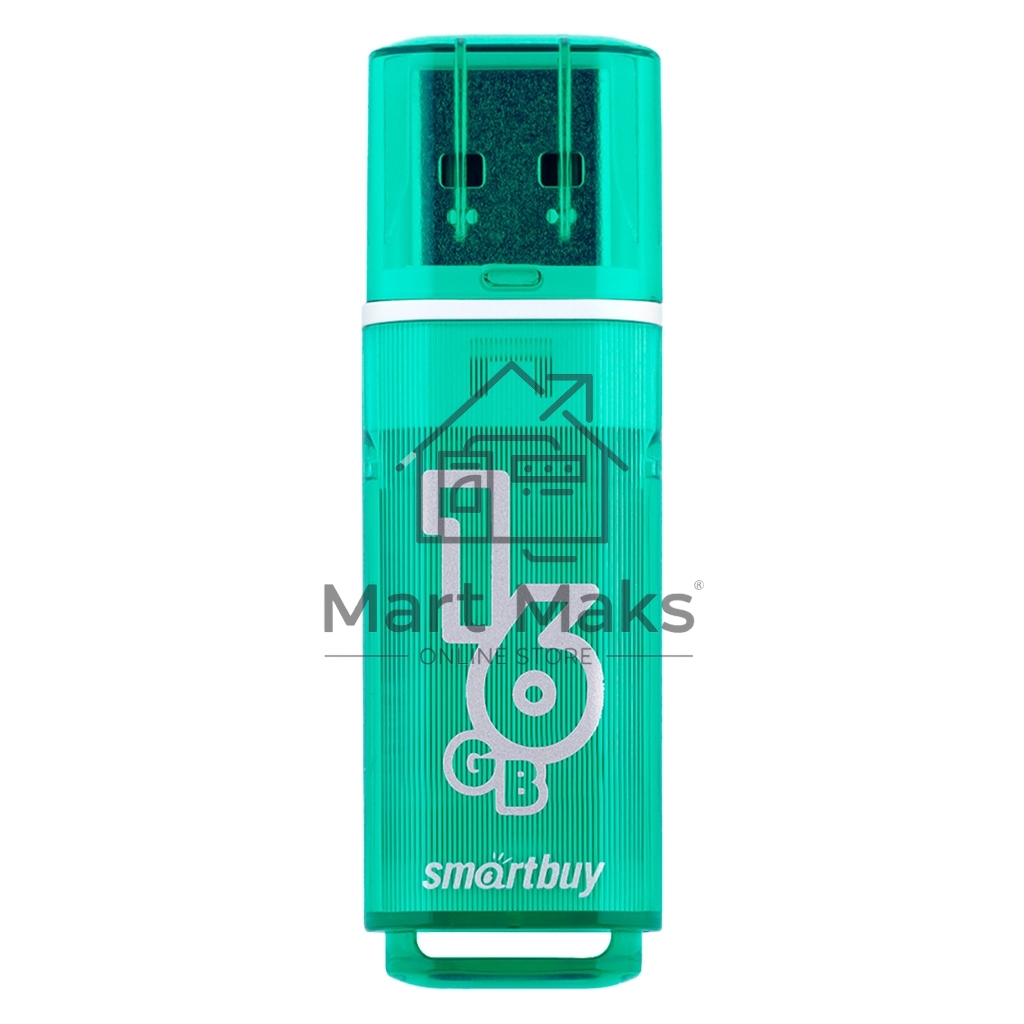 Флешка USB R/W 2.0 Smartbuy 16 Gb,Glossy series зеленый Snake Edition (SB16 GbGSGSN)