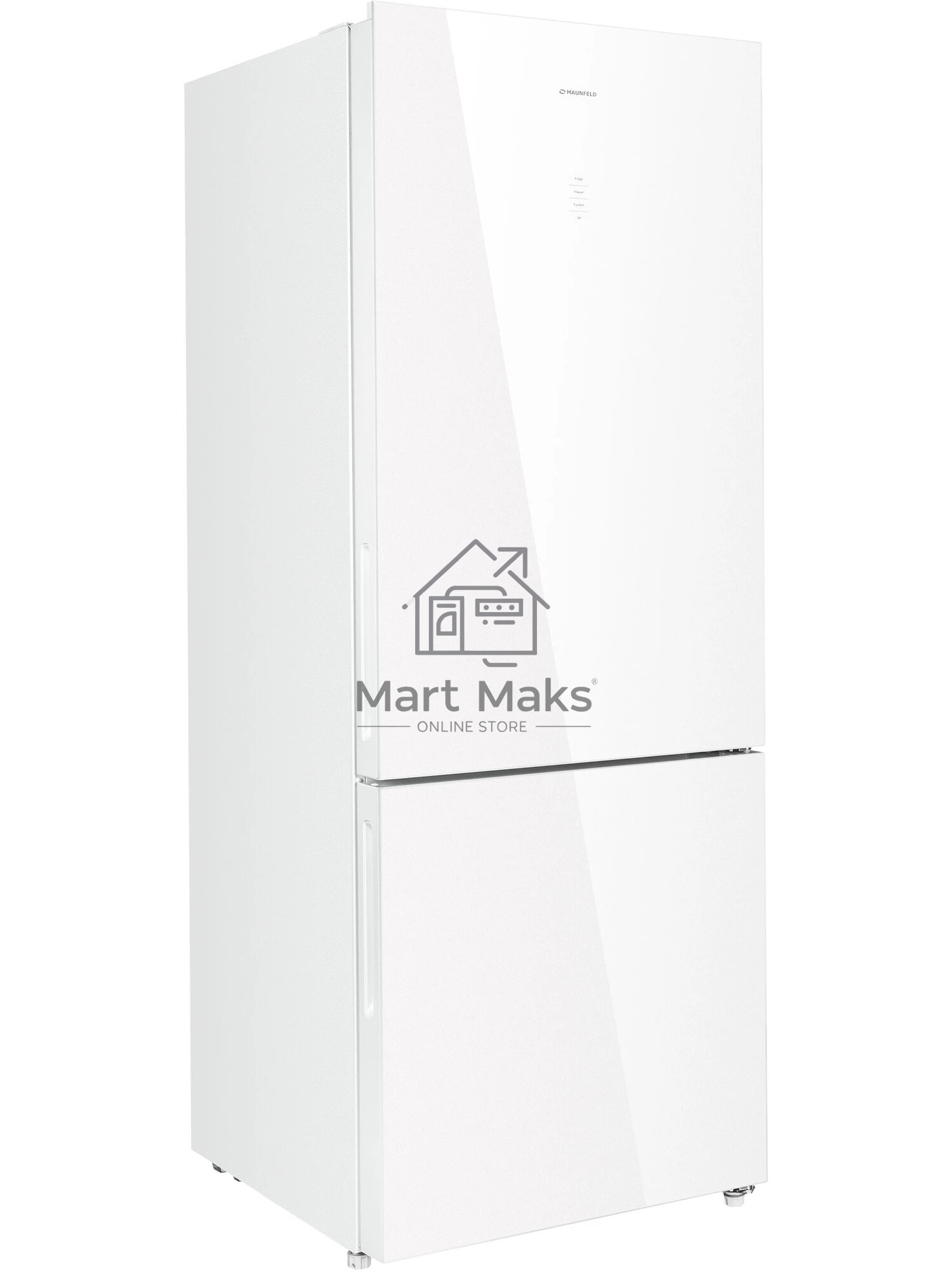 Холодильник Maunfeld MFF1857NFW белый мат. инвертер двухкамерный 336/117л морозилка снизу