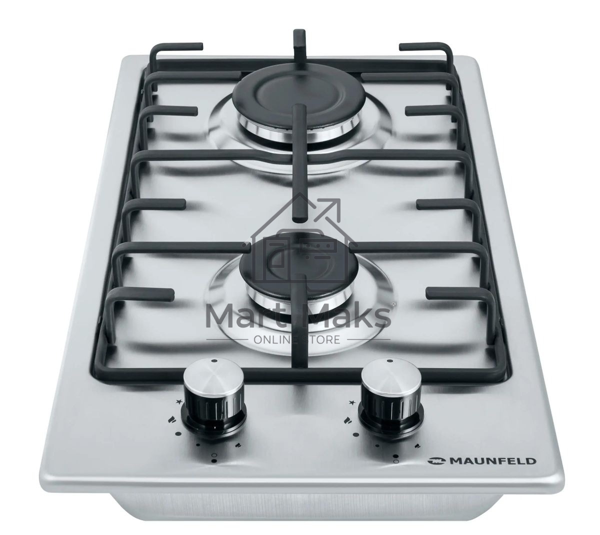 Газовая варочная панель Maunfeld EGHS.32.3ES, 2 конфорки, нержавеющая сталь, серебристый