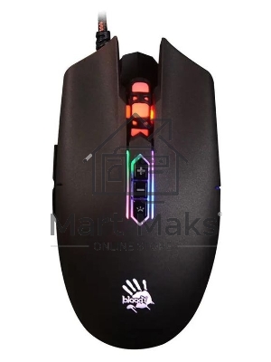 Мышь проводная A4Tech Bloody Q80 черный, 3200 dpi, USB, кнопки - 8