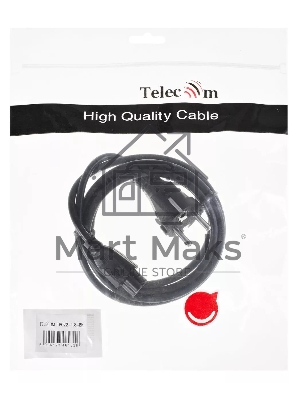 Кабель питания для ноутбуков Telecom 1.8m, 3-pin, с заземлением, 220V (Европейский стандарт)