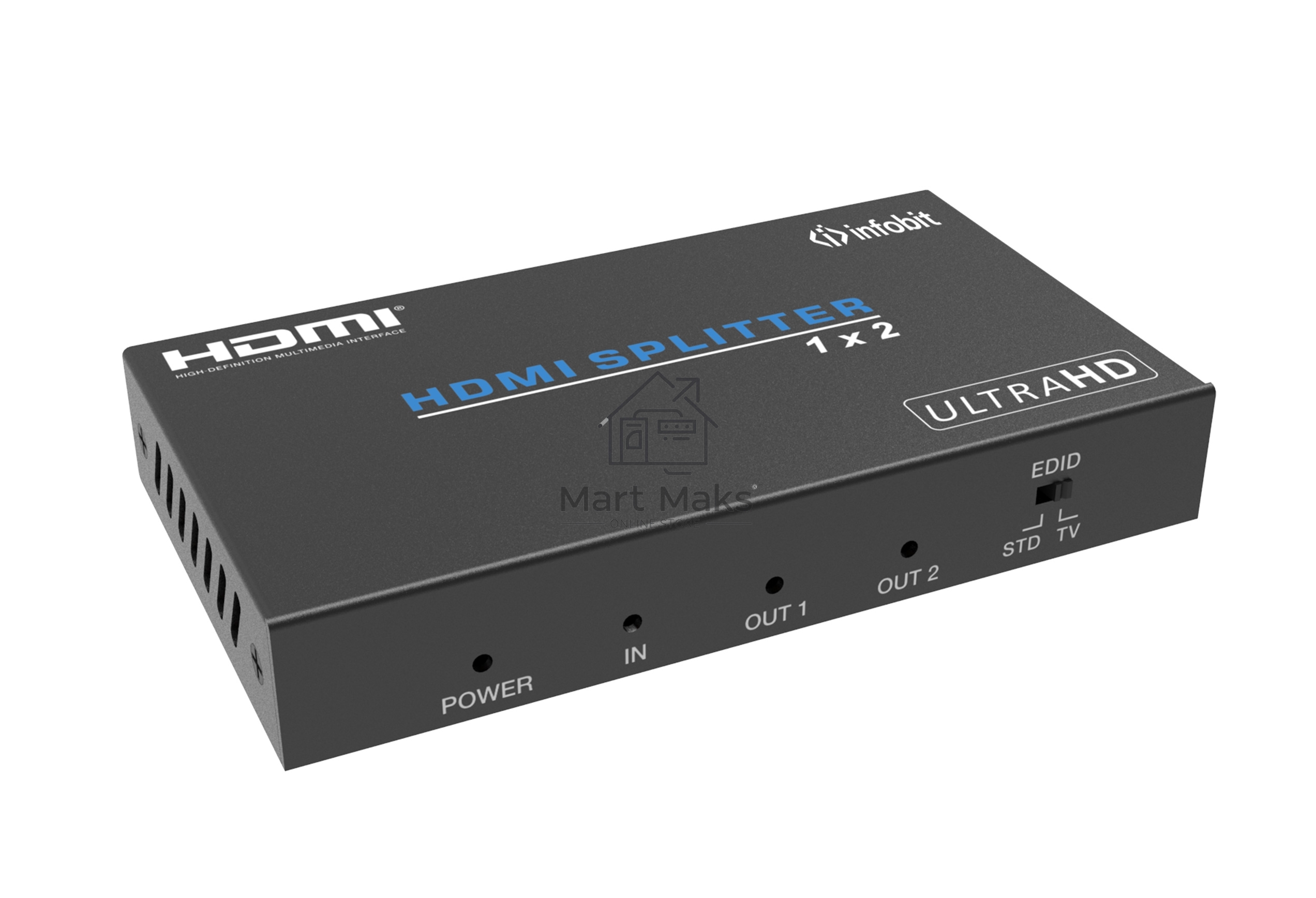 Усилитель - распределитель Infobit iSwitch 102 1х2 HDMI 4K60